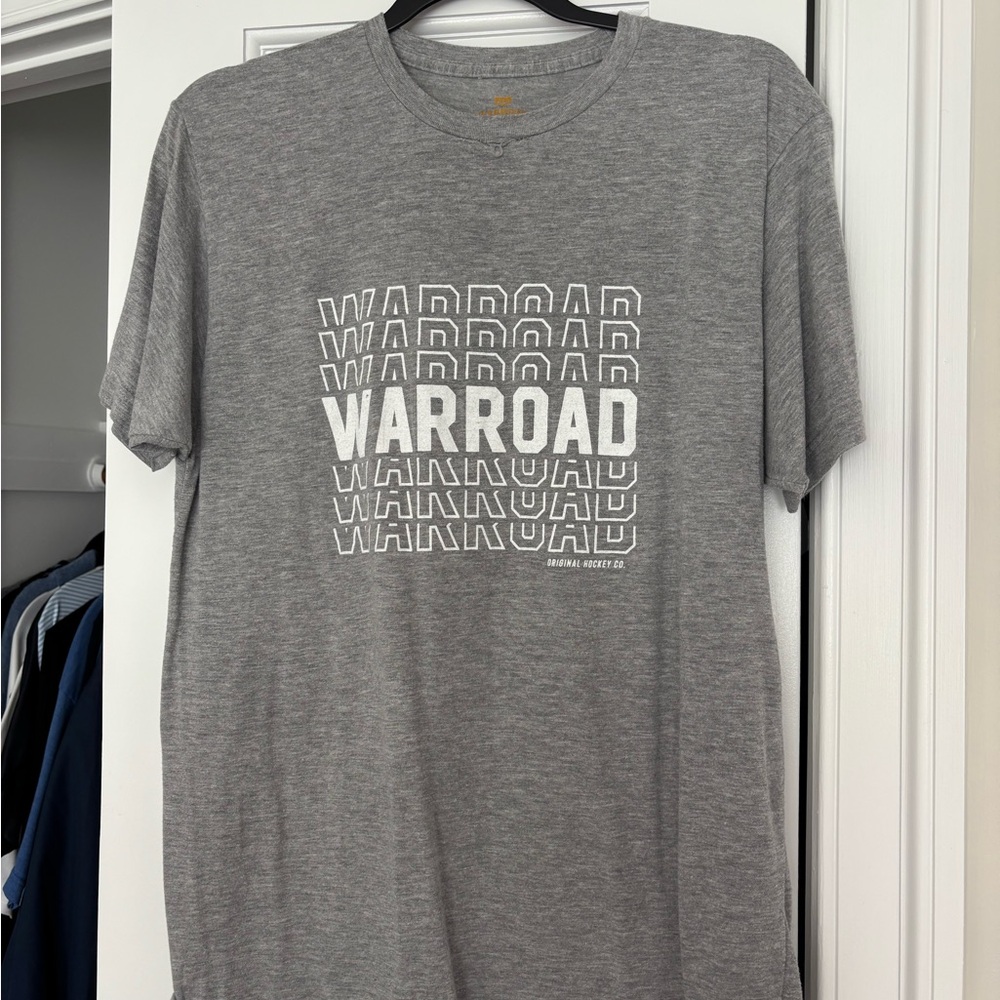 Gray Short Sleeve Tee with Design